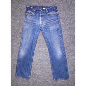 Vintage Levi's 501XX Jeans Mens 38x36 Blue Straight Leg Button Fly Denim